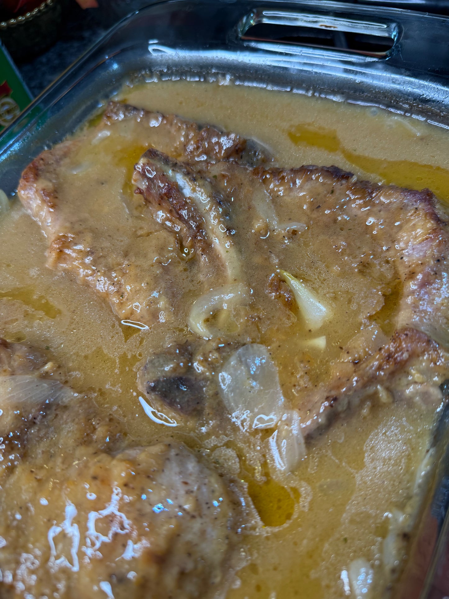 Smothered pork chops