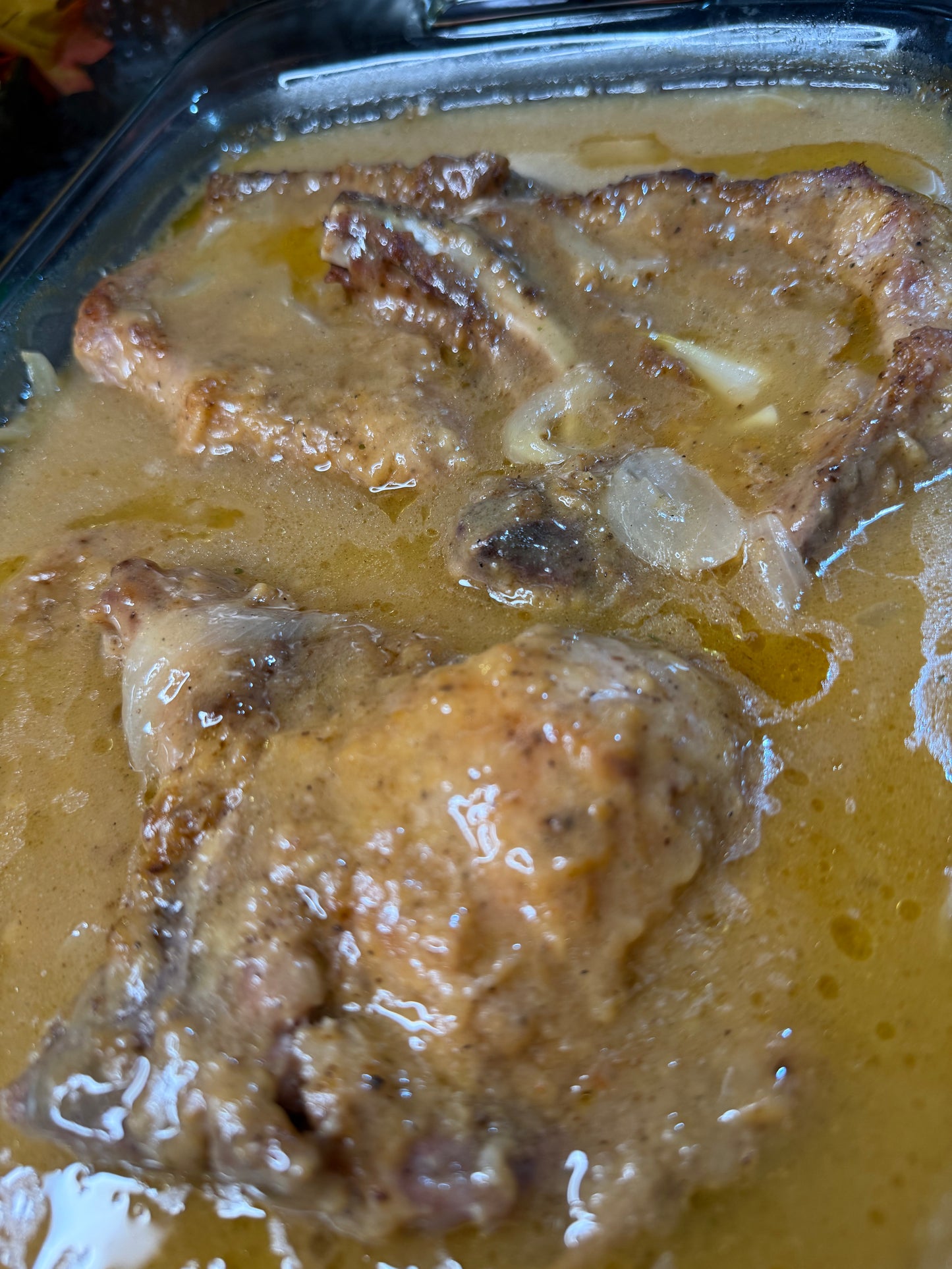 Smothered pork chops