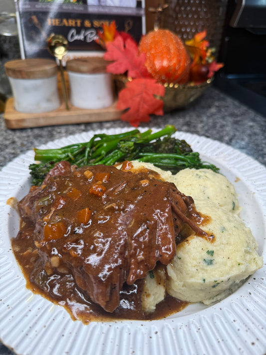 Smothered chuck steak
