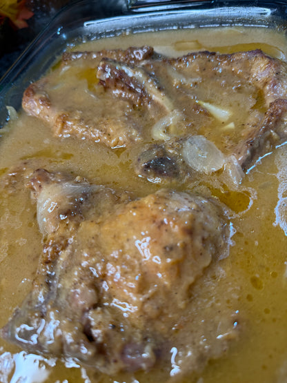 Smothered pork chops