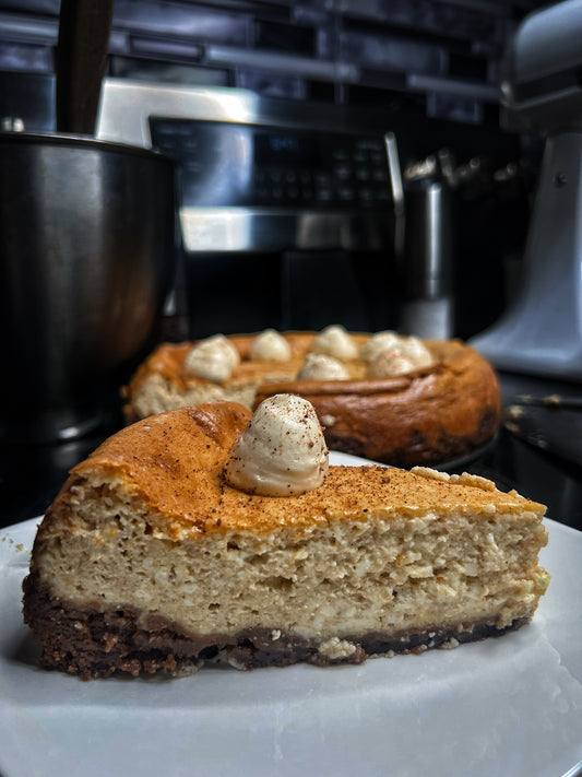 Egg nog cheesecake